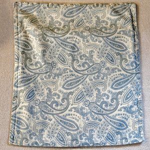 Paisley Throw-Pillow Cover (Blue & White)